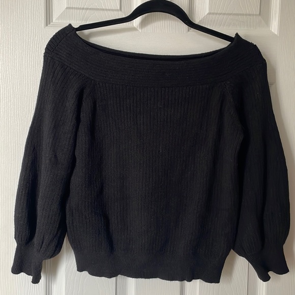Off the Shoulder/ Boat neck sweater - Anthropologie - Picture 1 of 4
